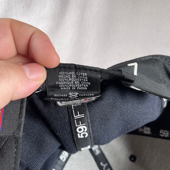 Boston Red Sox Hat Mens Fitted 7 Blue New Era Baseball‎ Cap MLB Embroidered - Picture 11 of 13